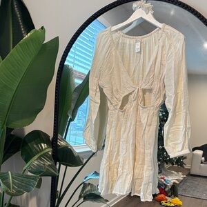 L*Space Feelin’ fine cream cut out dress